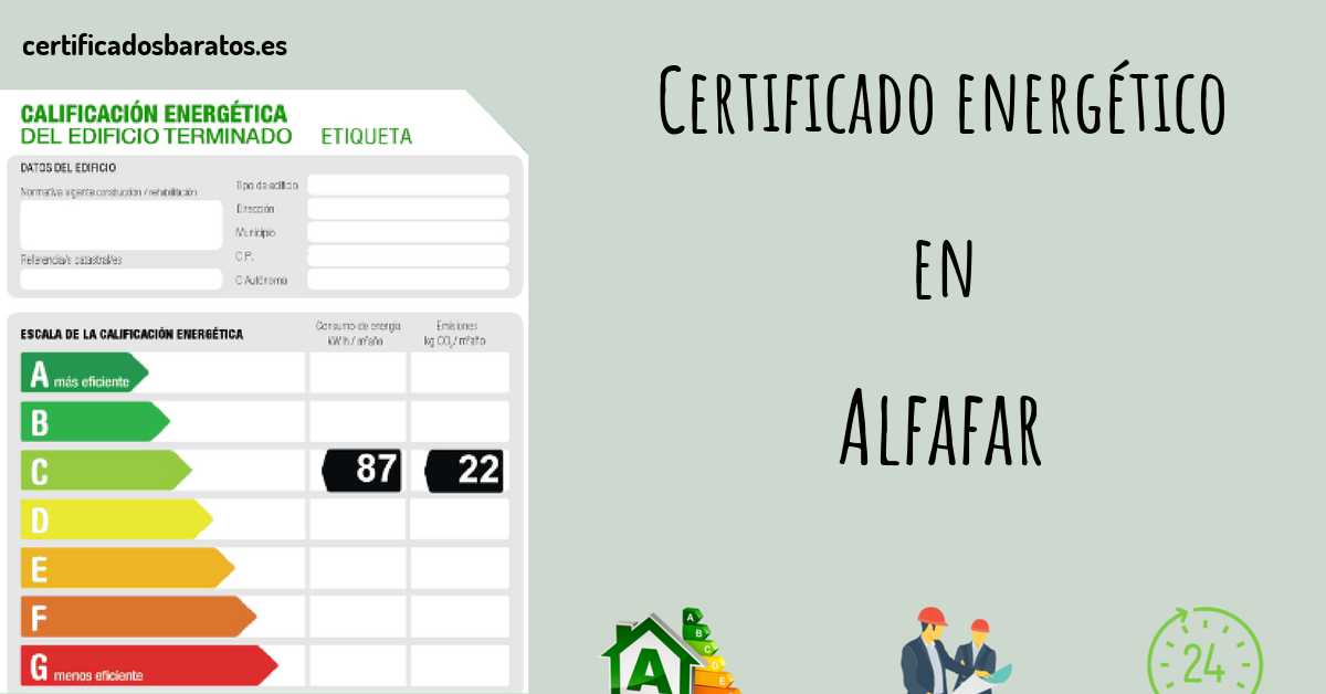 Certificado energético en Alfafar
