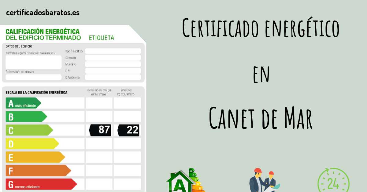 Certificado energético en Canet de Mar
