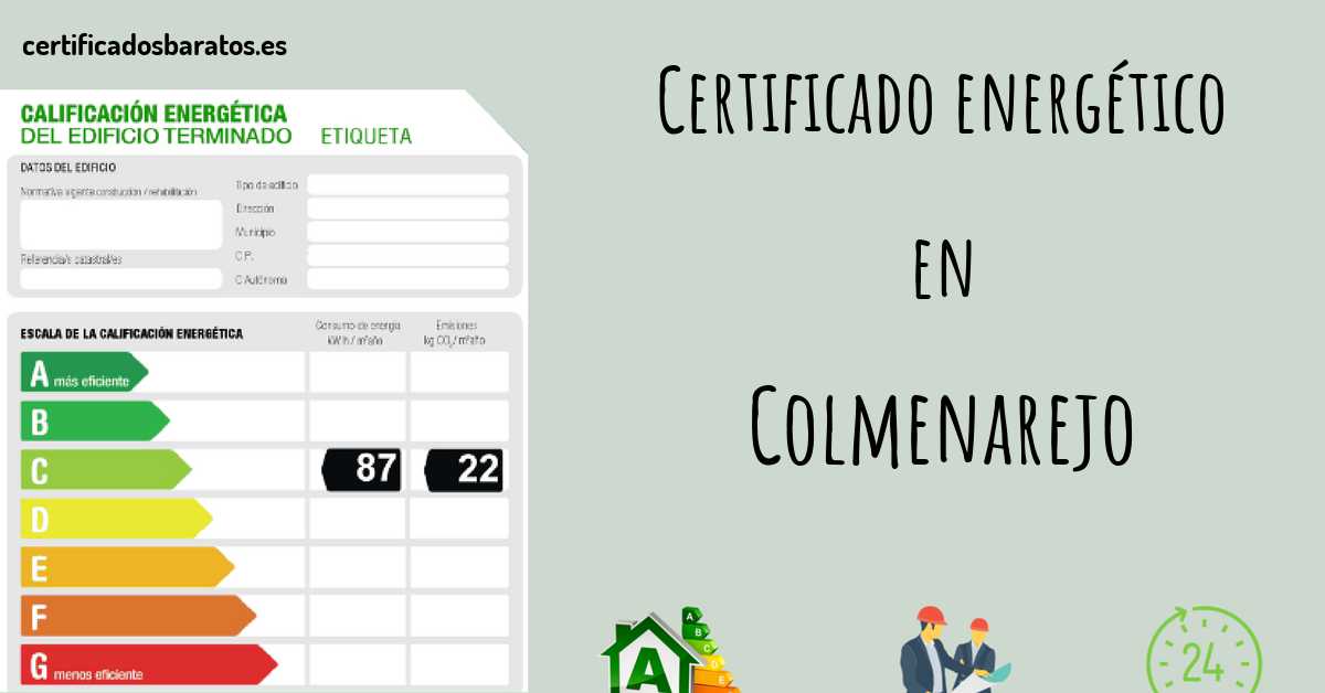 Certificado energético en Colmenarejo