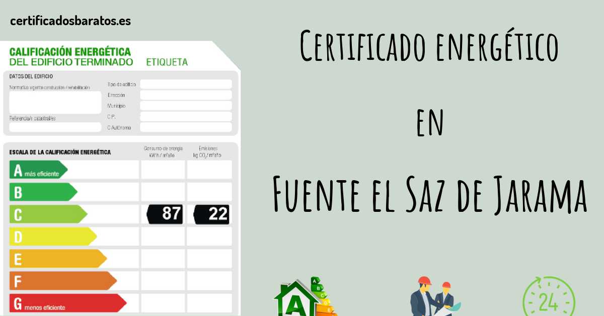 Certificado energético en Fuente el Saz de Jarama