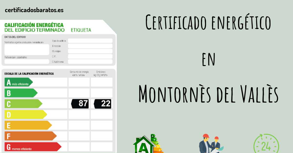 Certificado energético en Montornès del Vallès