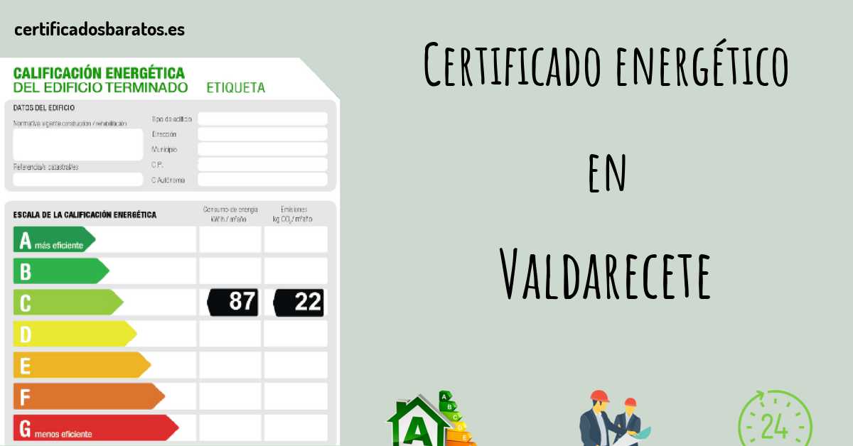 Certificado energético en Valdarecete