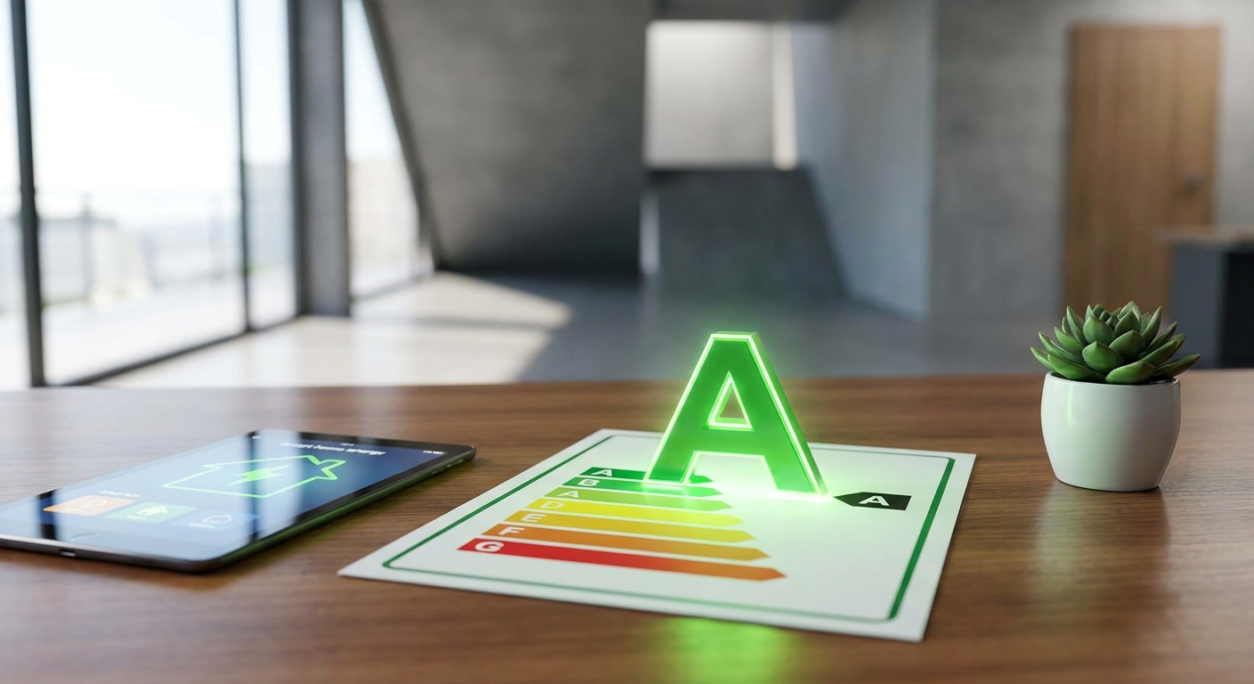 energy efficiency certificate with A rating