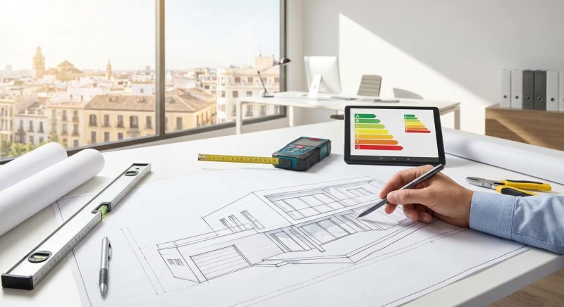 architect blueprint house inspection