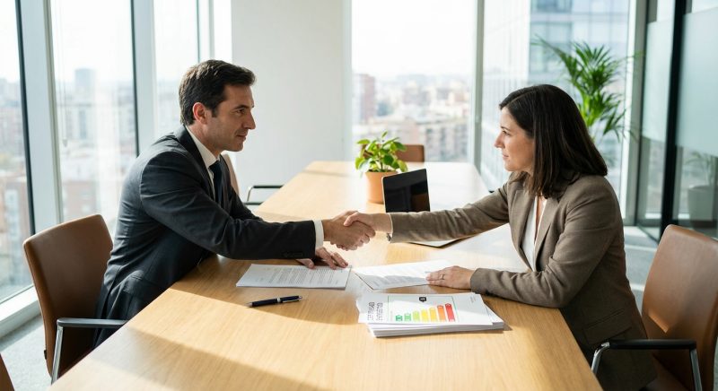 real estate contract signing