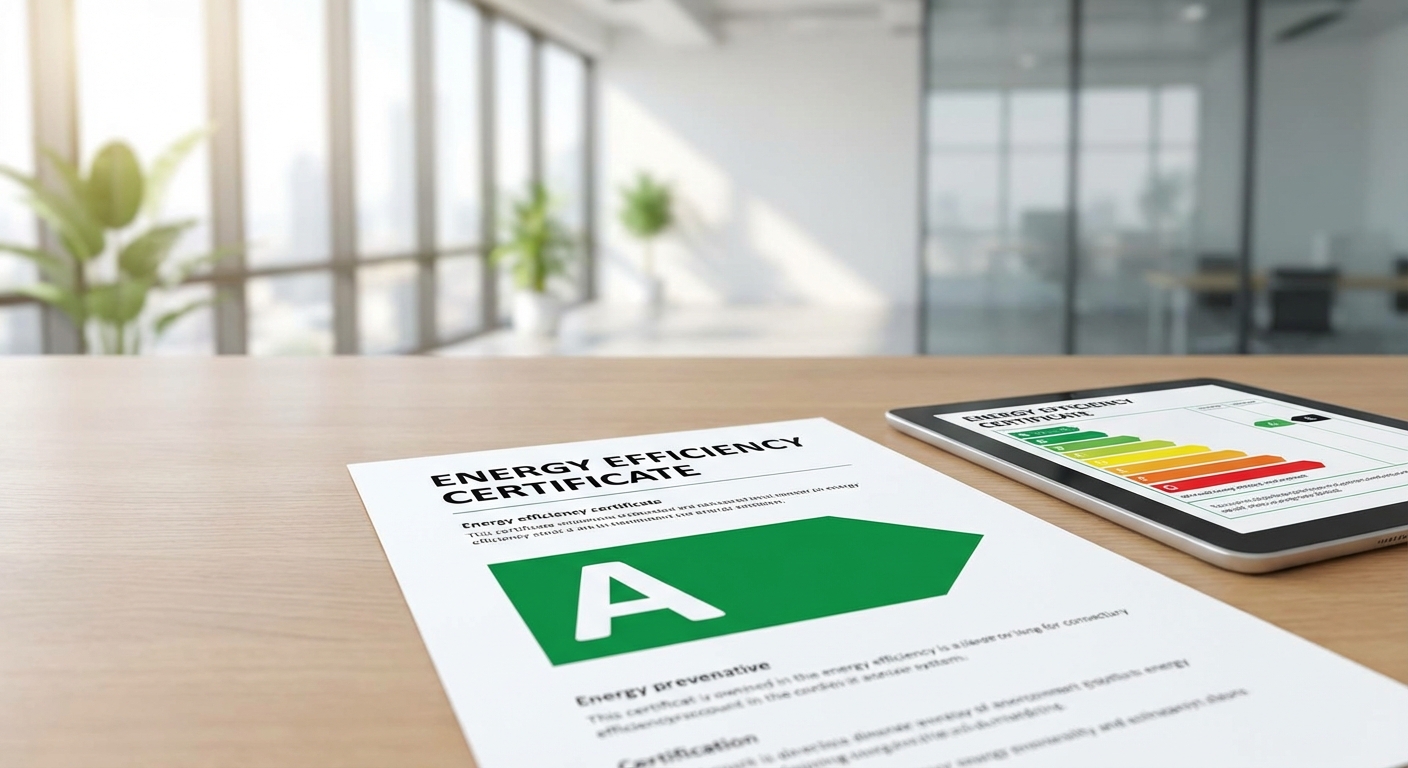 energy efficiency certificate with A rating