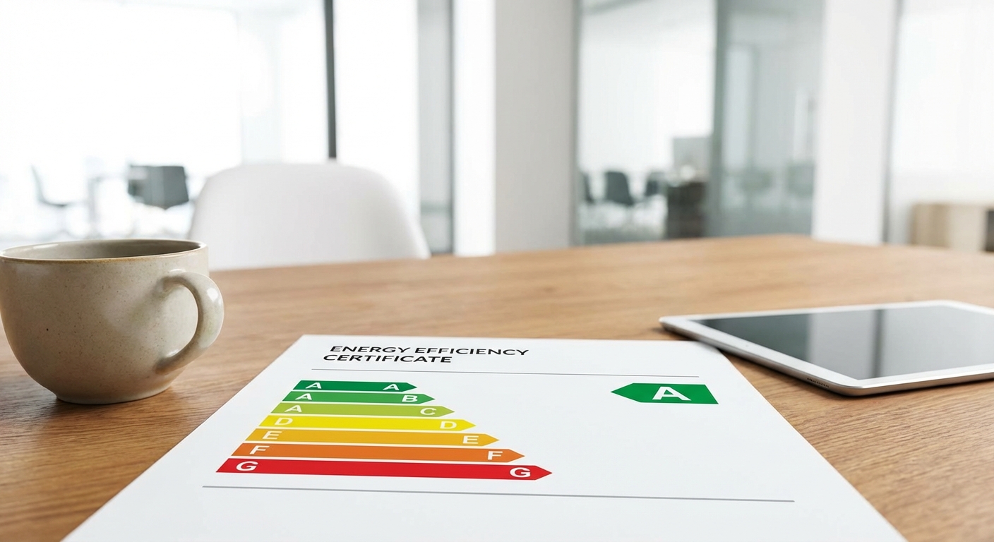 energy efficiency certificate with A rating
