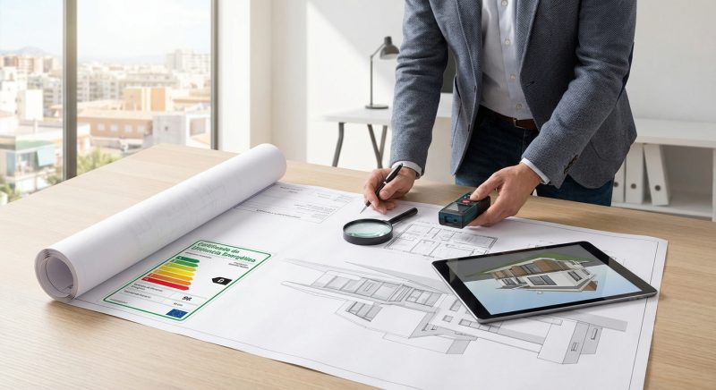 architect blueprint house inspection